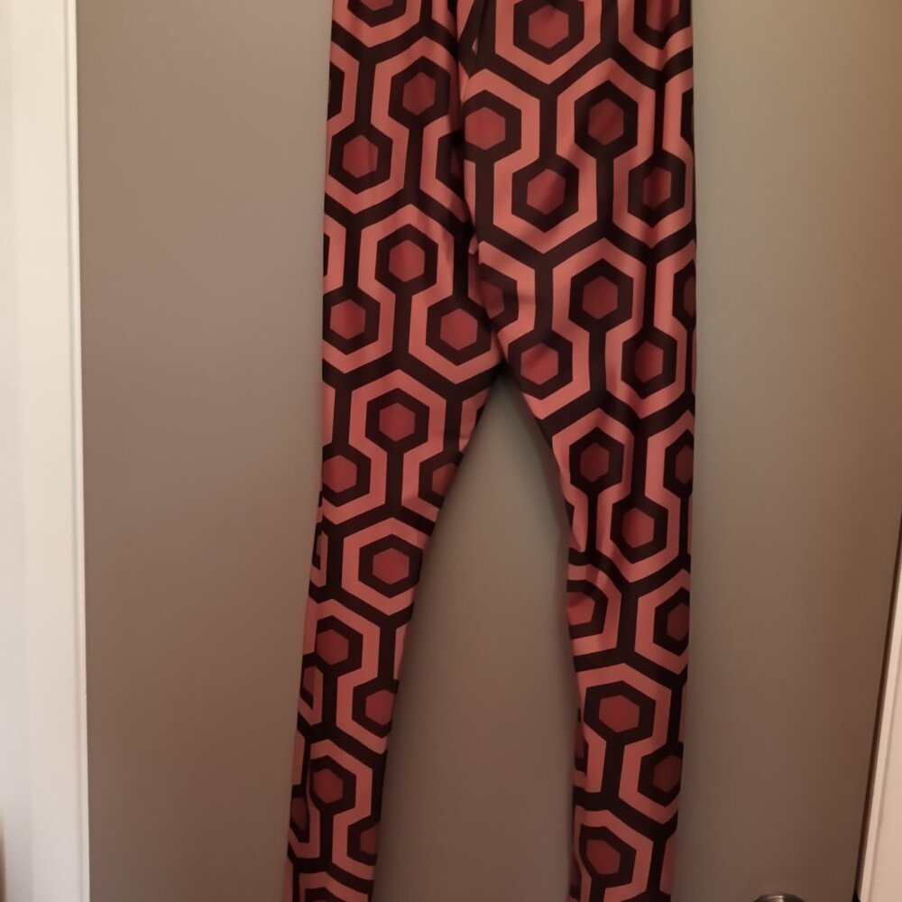 SEX & DEATH ORANGE/ BLACK PANTS SIZE LARGE
